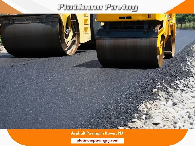 Platinum Paving crew at work in Basking Ridge, NJ